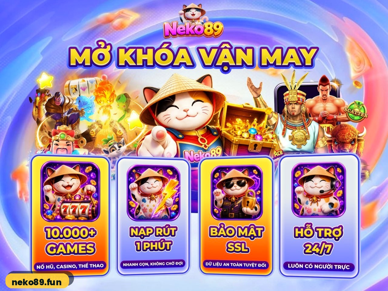 NEKO89 cổng game nổ hũ casino thể thao bắn cá - neko89.fun